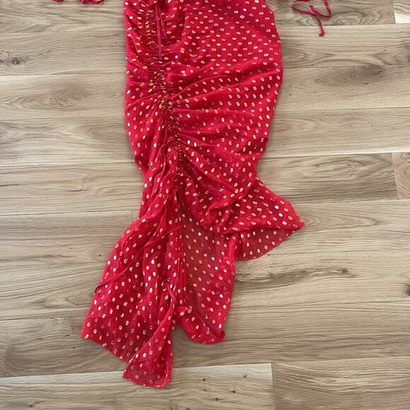 Alice McCall Red Silk “I feel it coming” Dress - Picture 6 of 16